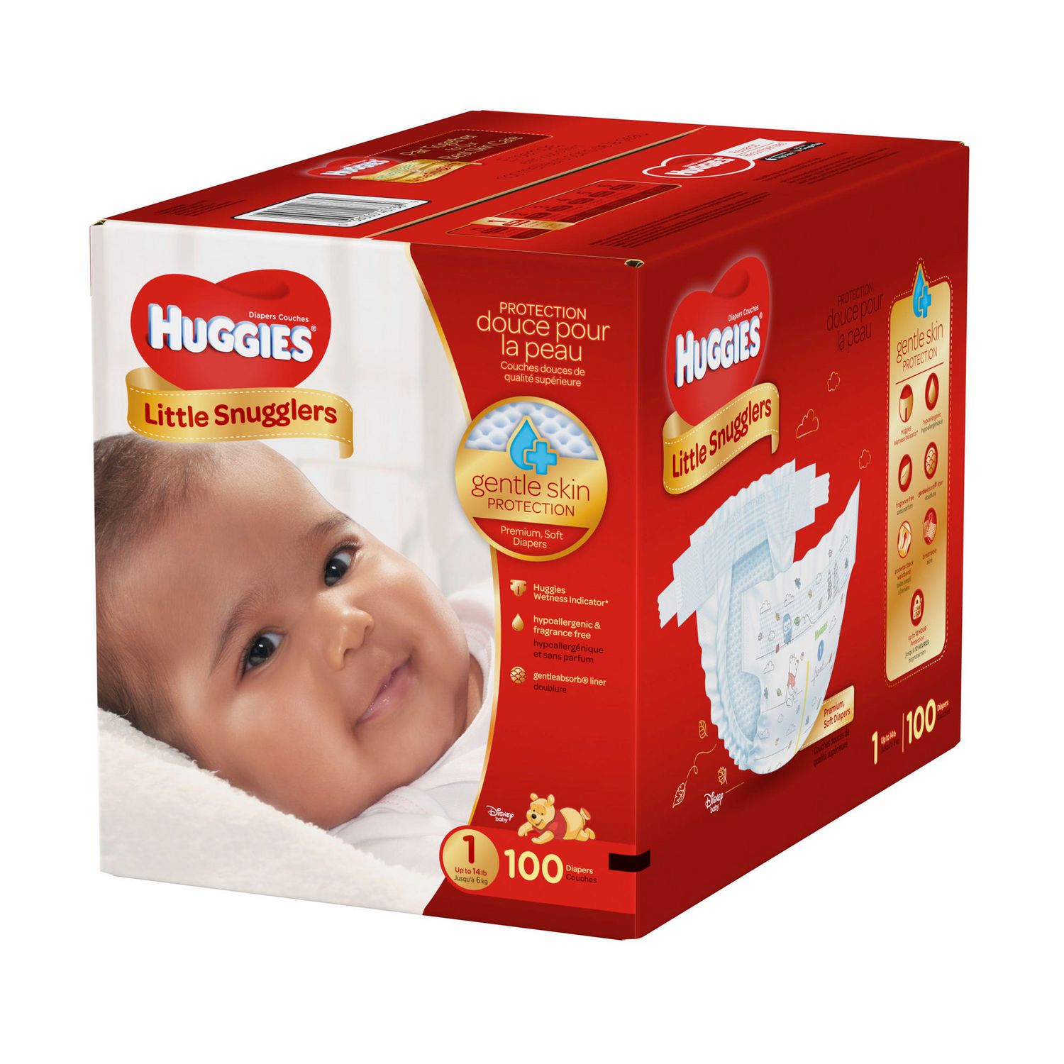 Huggies couches pour bébés huggies little snugglers, emballage giga (taille  2) - little snugglers diapers size 2 (84 units), Delivery Near You
