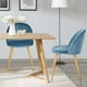 Homycasa Set of 2 Dining Chair Mid Round Back Upholstered Side Chairs for Kitchen Room Bistro - image 1 of 8