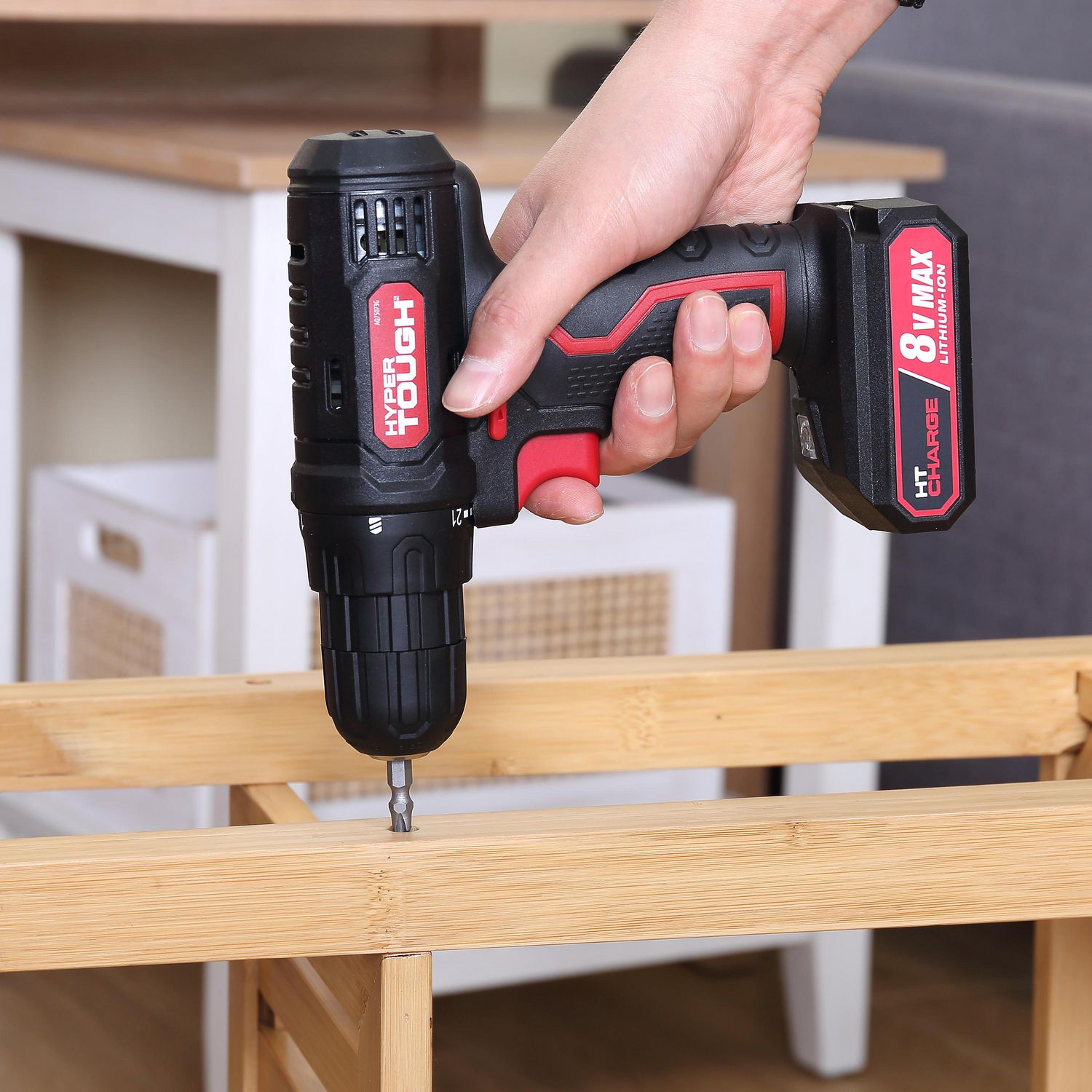 Hyper Tough 8 VOLT MAX LITHIUM ION CORDLESS DRILL Rated Voltage