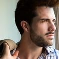 thumbnail image 4 of Miabella Black Diamond Accent Sterling Silver Men's Stud Earrings, 4 of 4