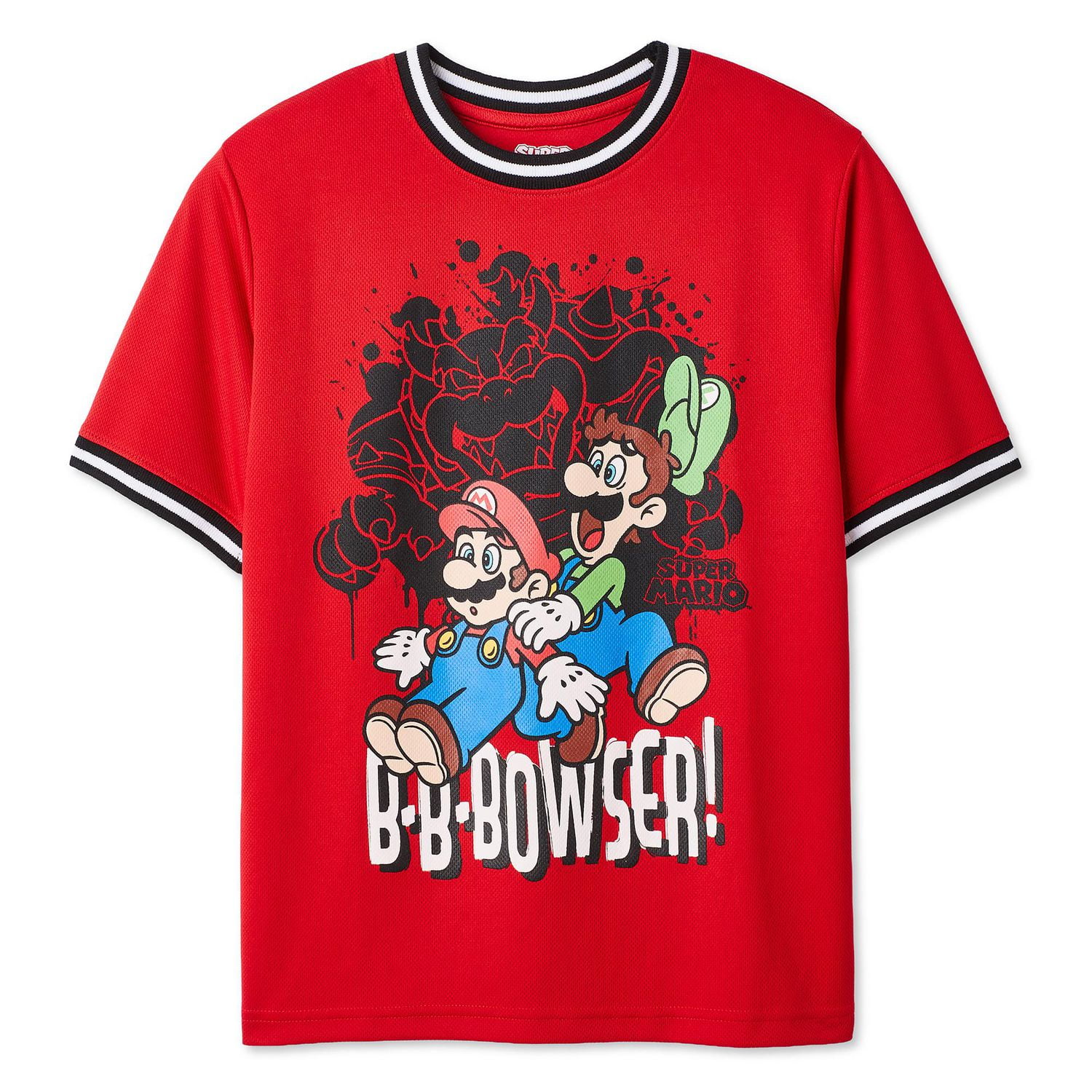 Super Mario Boys' Mesh Bowser T-Shirt