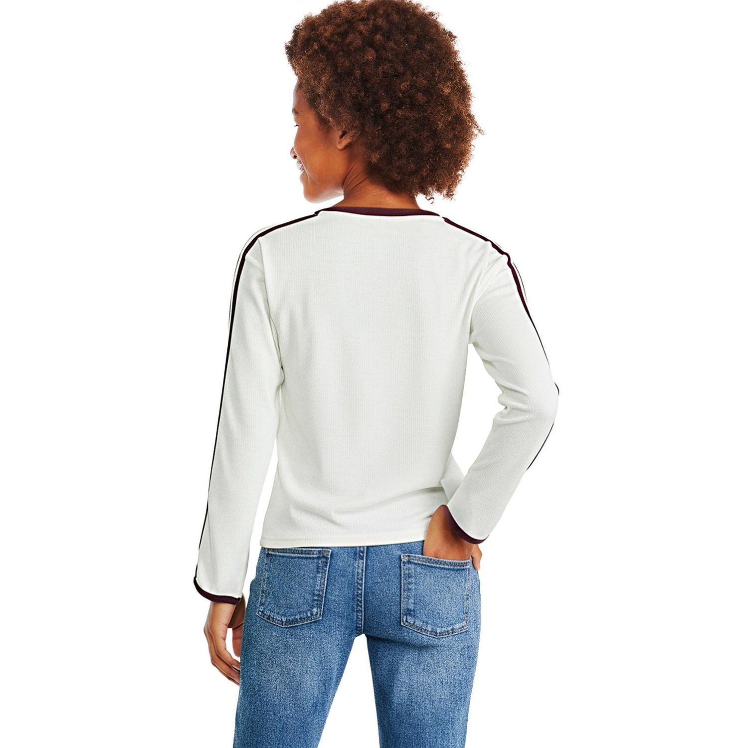 Hello Kitty Girls' Long-Sleeve Rib T-Shirt