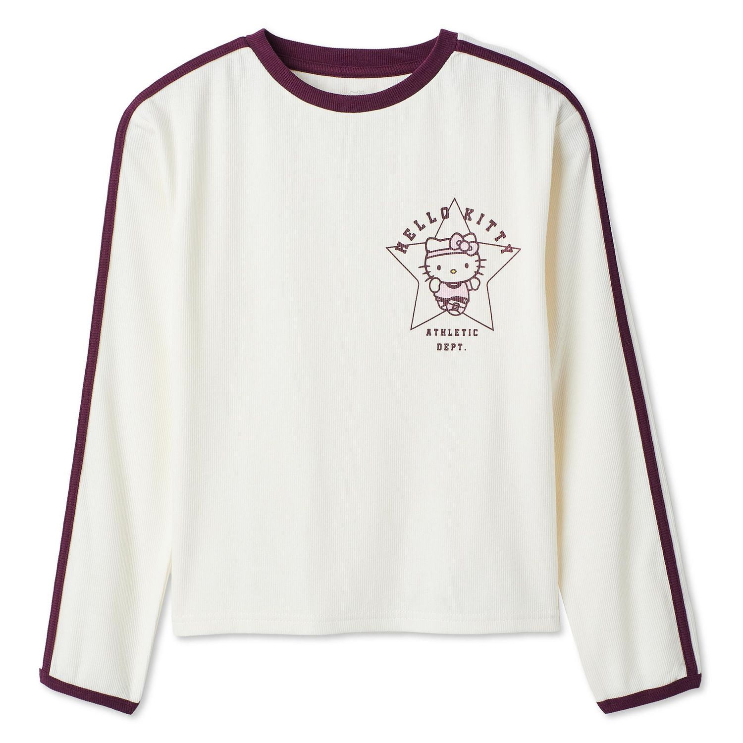 Hello Kitty Girls' Long-Sleeve Rib T-Shirt