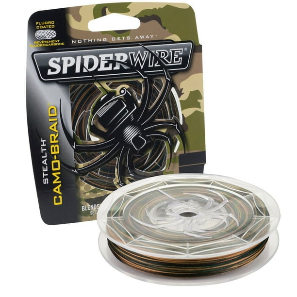 Spiderwire Stealth Braid Fishing Line, 15 lb, super strong with thin  diameter for smooth and quiet performance. 