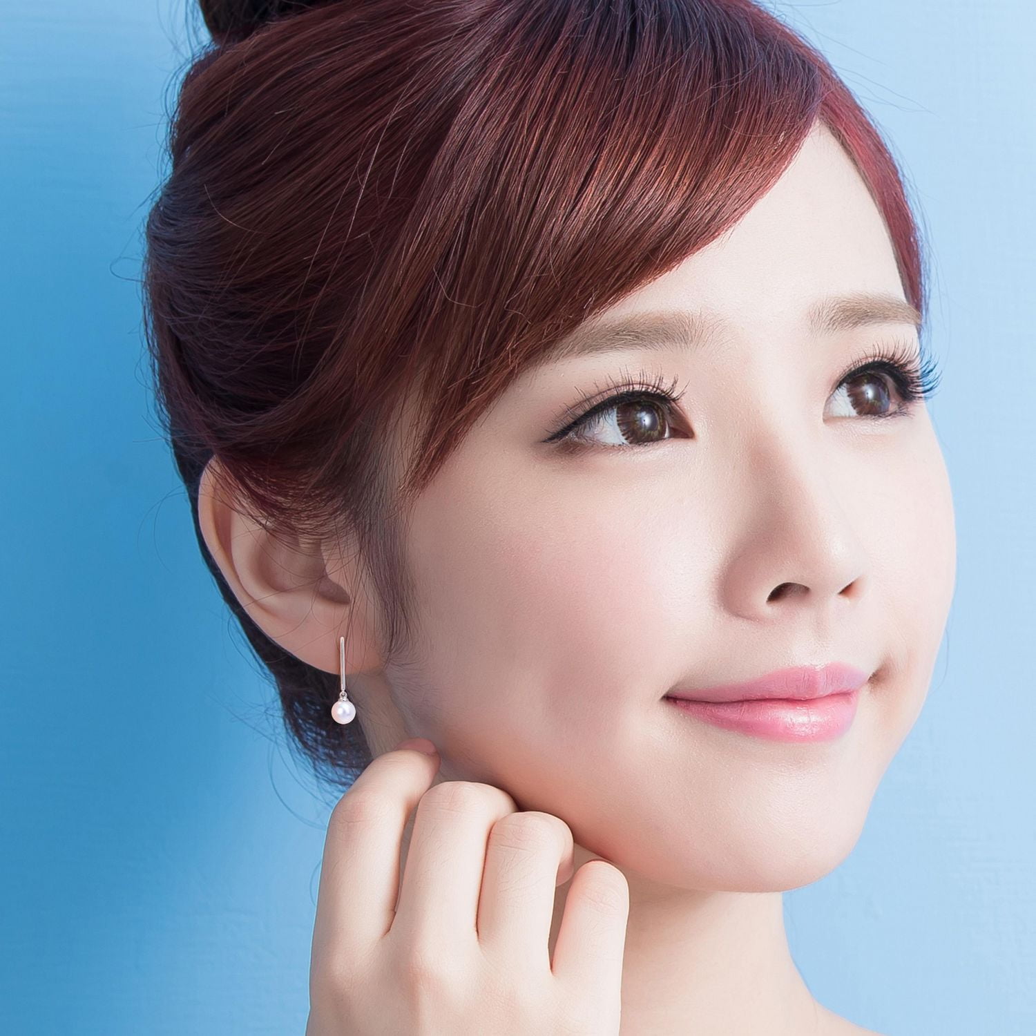 Miabella Cultured Freshwater Pearl 10K White Gold Drop Earrings