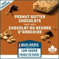 thumbnail image 2 of CLIF BUILDERS Low Sugar Protein Bars, Peanut Butter Chocolate Flavour, 16g of Protein per bar, Low Sugar, No Artificial Sweeteners, 2 of 9
