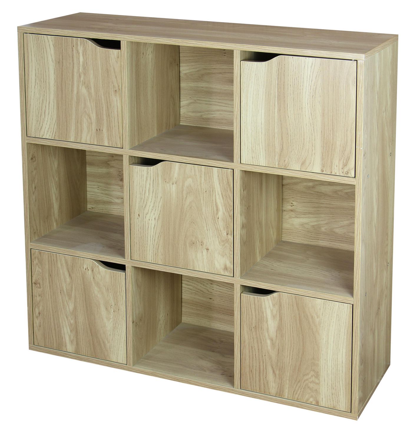 Wooden 2 6 Cube - 3 Doors 4 9 Cube Storage Unit Cupboard Bookcase Shelving Display Shelves