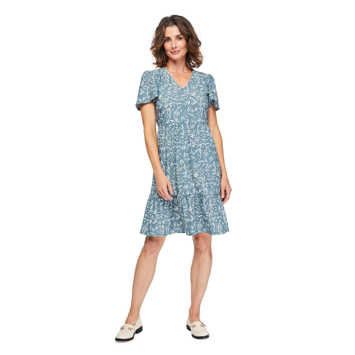 Robe à encolure en V Iyla pour femmes