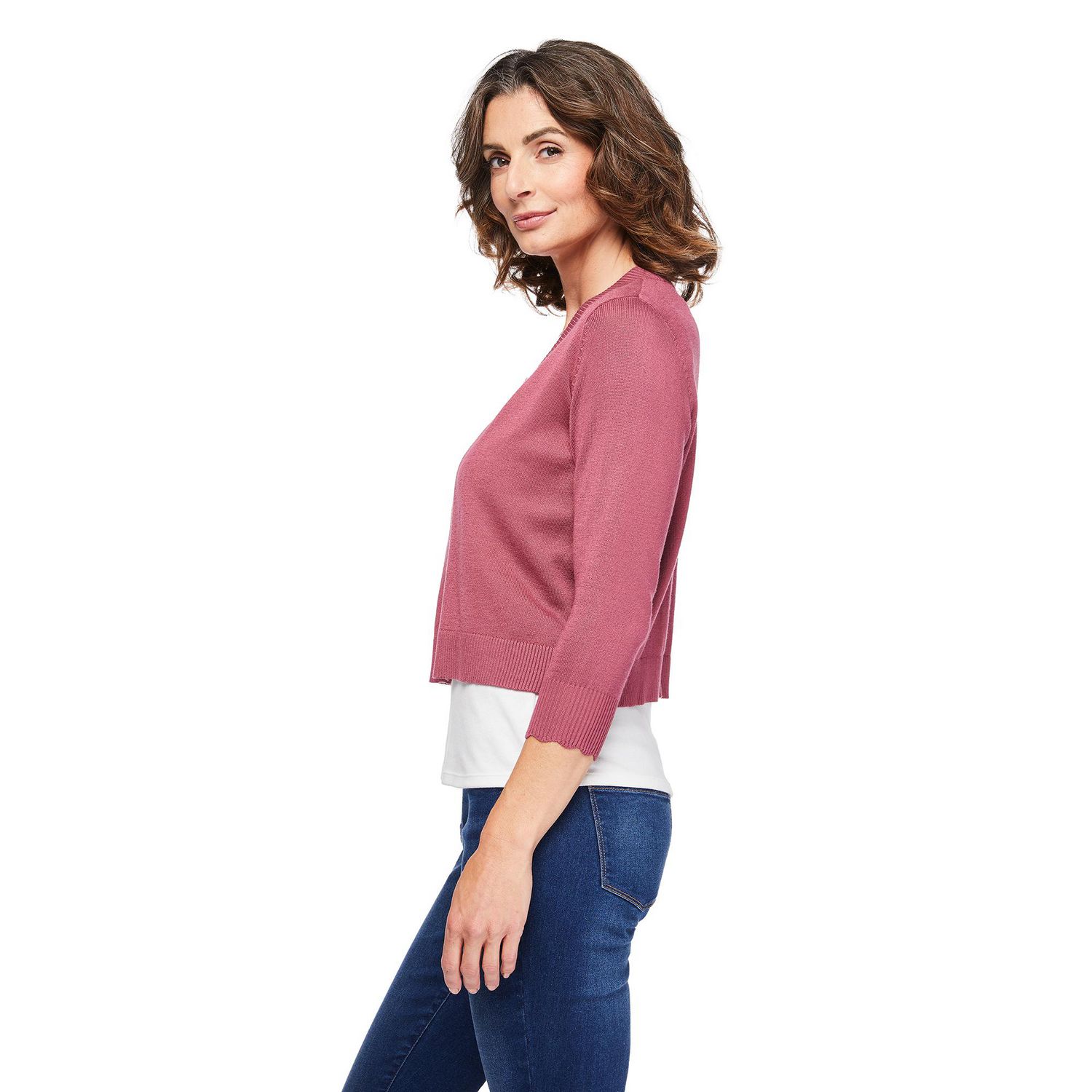 Boléro en maille à manches 3/4 Iyla pour femmes