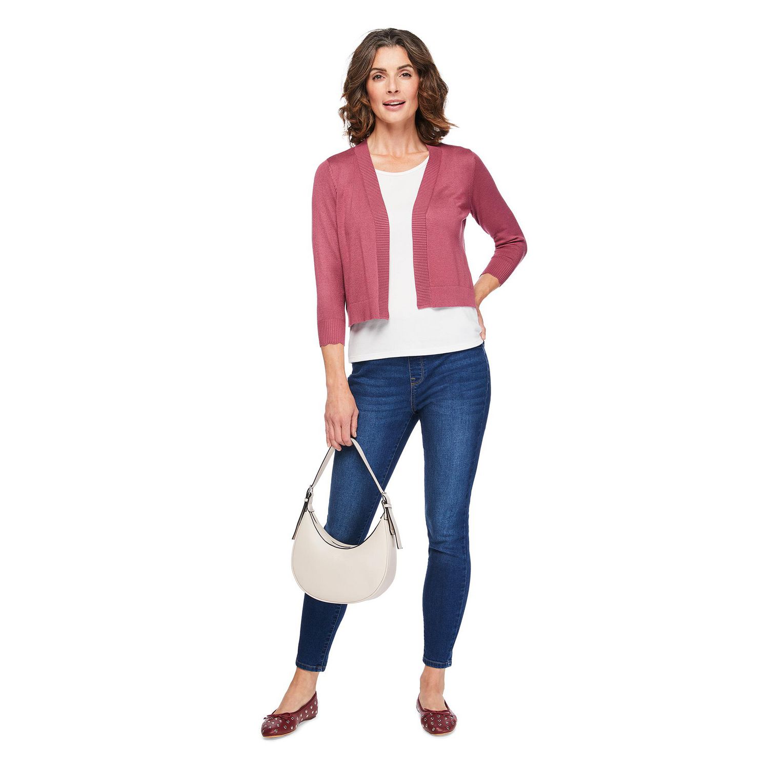 Boléro en maille à manches 3/4 Iyla pour femmes