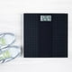 Accuweight 400 lb Digital Glass Scale in Black, Symmetrical pattern design - image 2 of 5