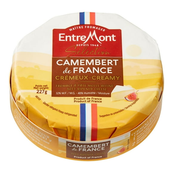 Fromage Camembert de France crémeux Sélection Entremont