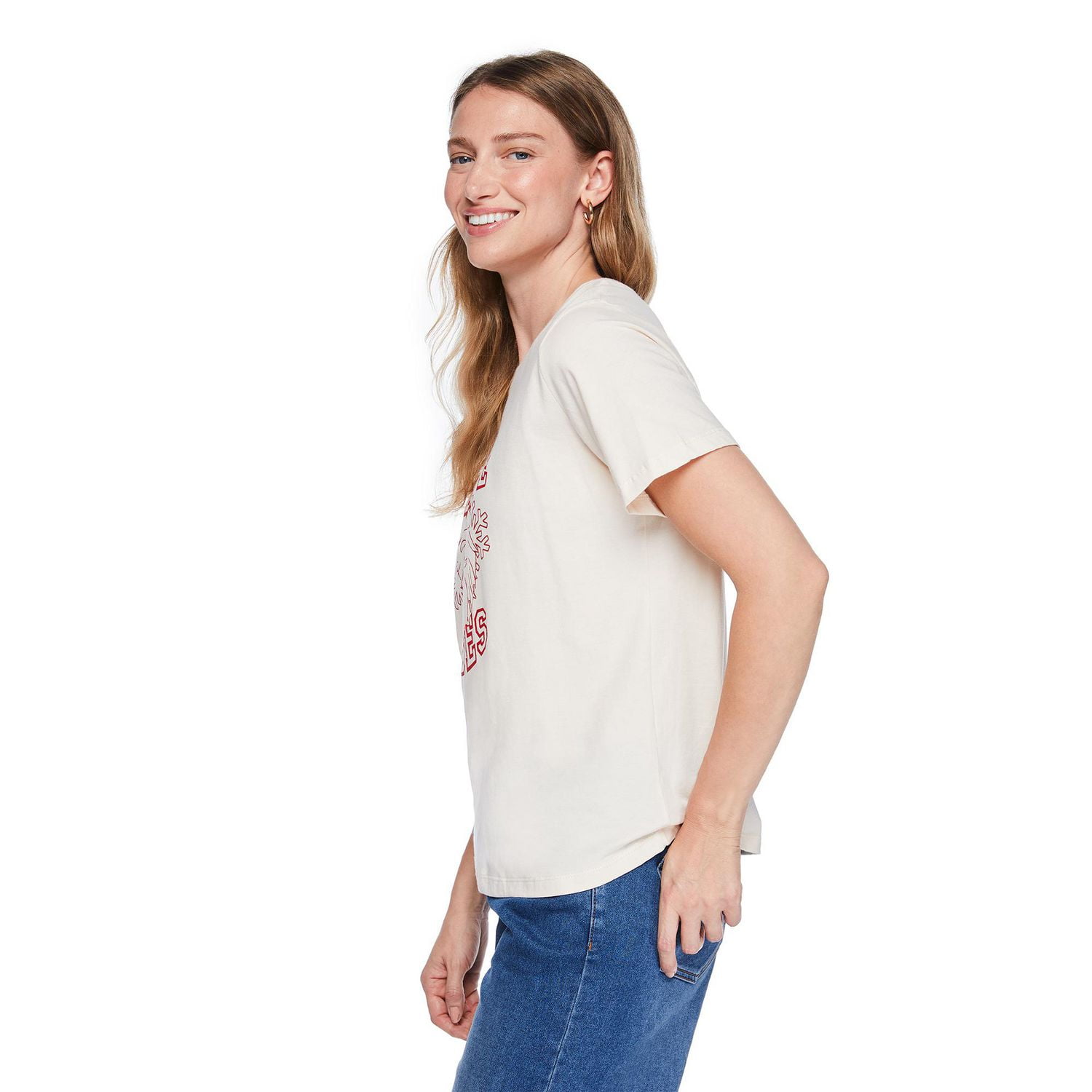 T-shirt de Noël à manches courtes George pour femmes