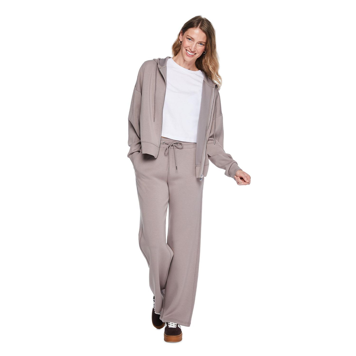 Pantalon de survêtement en tricot doux à jambes larges George pour femmes