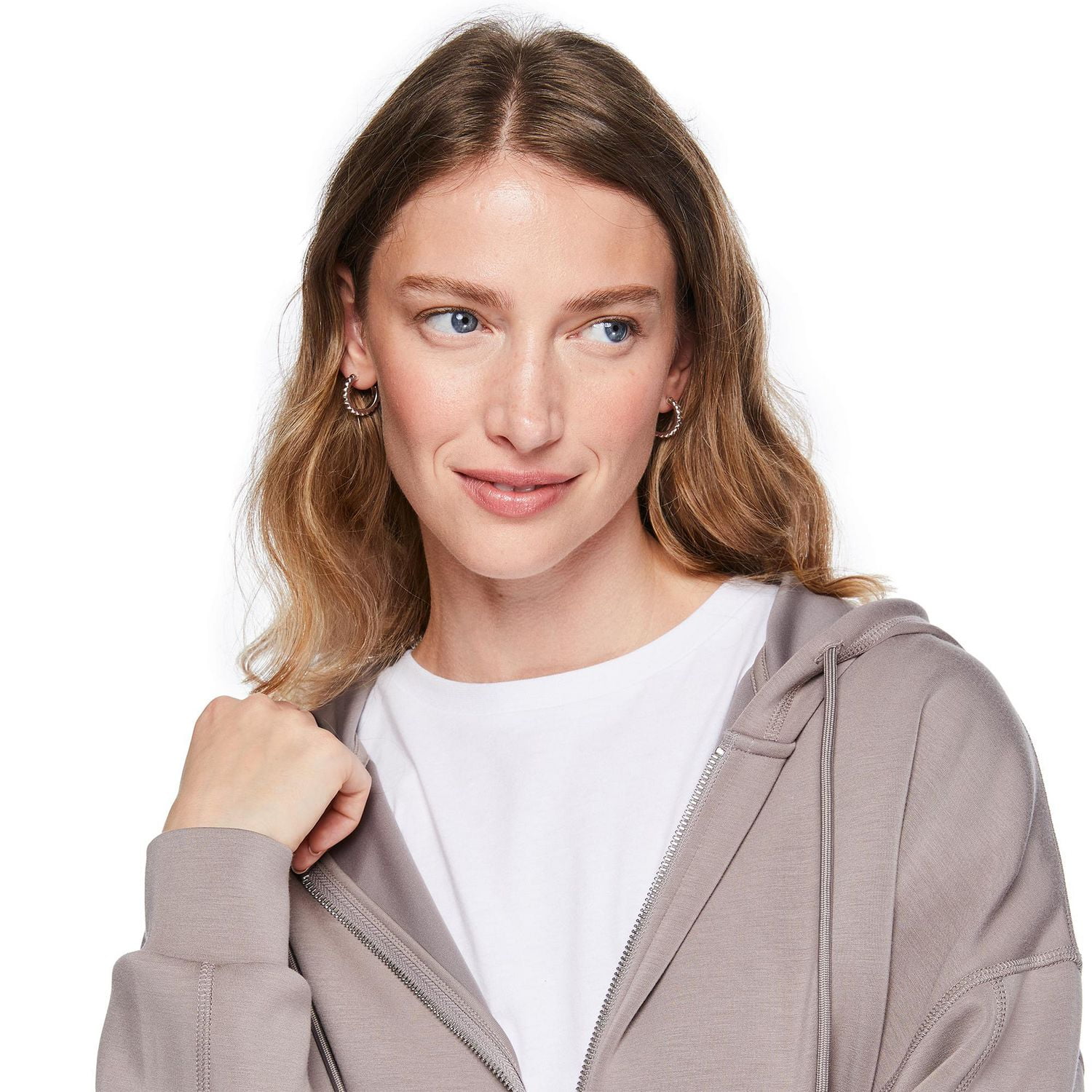 George Women's Soft Knit Full Zip Hoodie