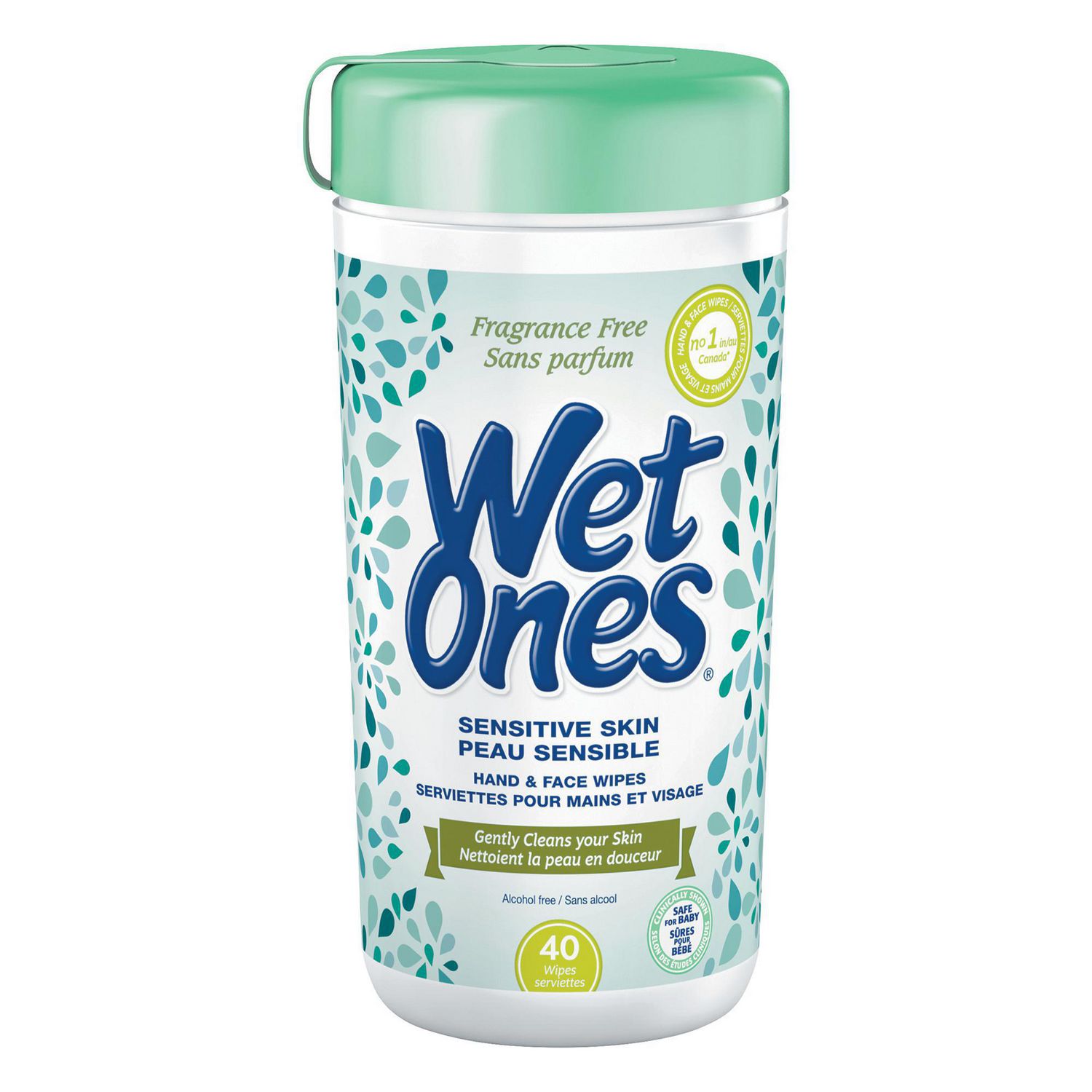 Wet Ones Wipes, Hands & Face, Sensitive Skin, Fragrance Free, Shop