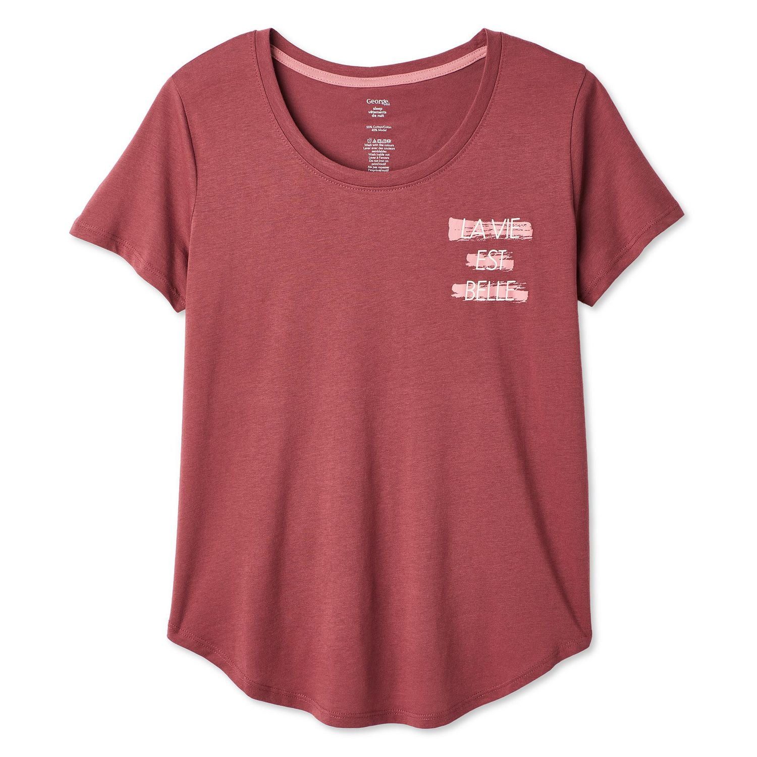 George Women's Scoop-Neck Sleep T-Shirt