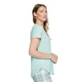 thumbnail image 2 of George Women's Plus V-Neck Sleep T-Shirt, 2 of 6