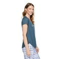 thumbnail image 2 of George Women's Plus V-Neck Sleep T-Shirt, 2 of 6