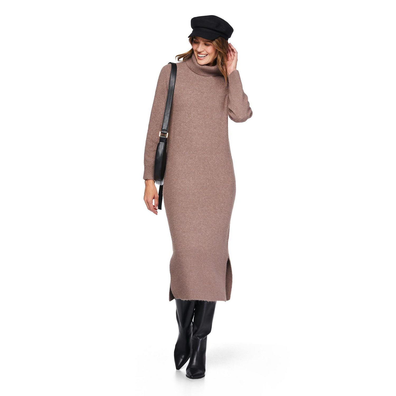 George Women's Turtleneck Sweater Maxi Dress