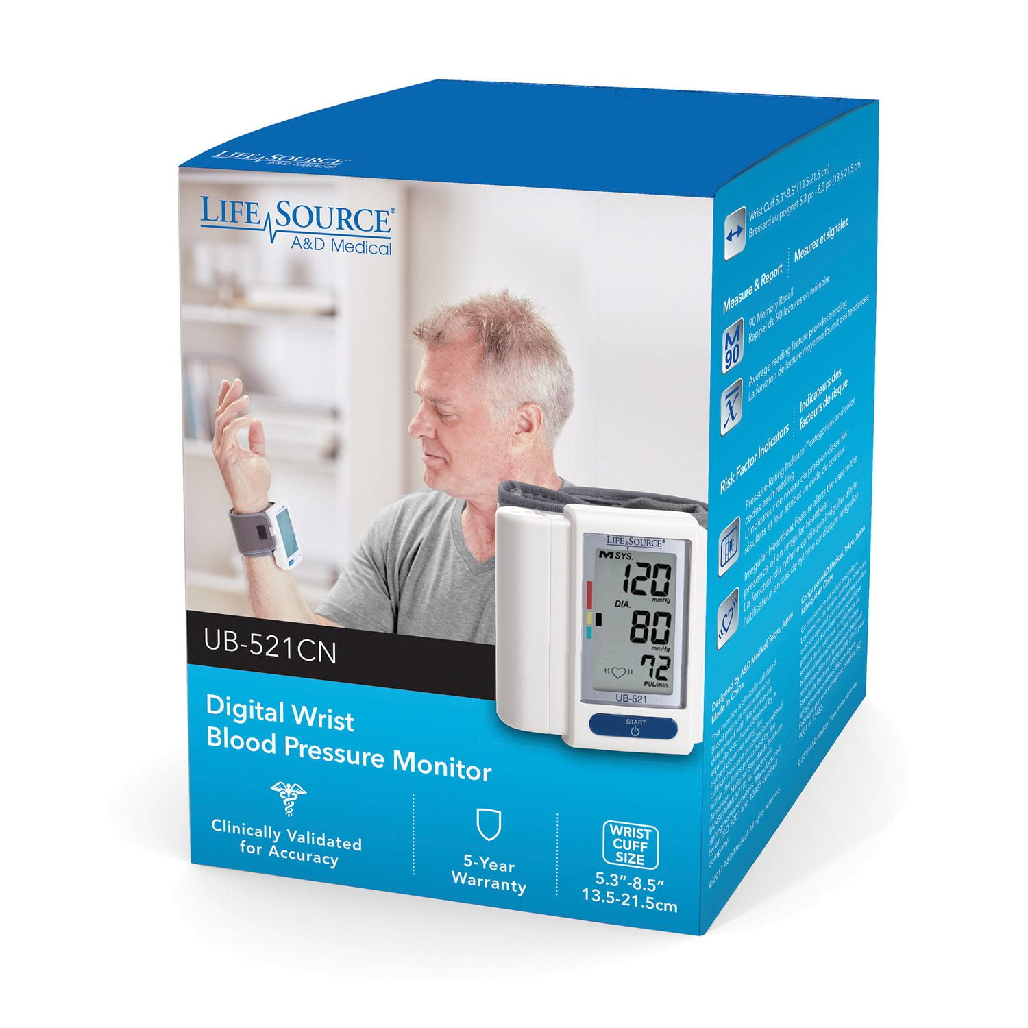 LifeSource Wrist Blood Pressure Monitor Walmart Canada
