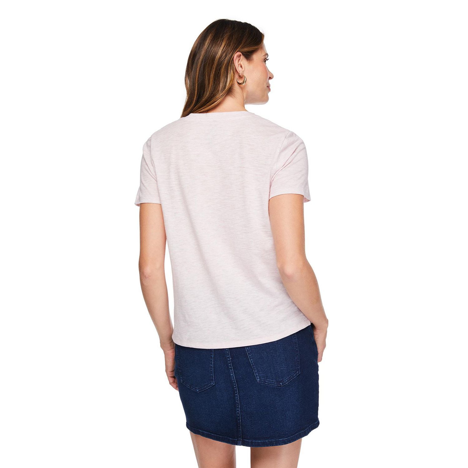 T-shirt à pochette encolure en V George pour femmes