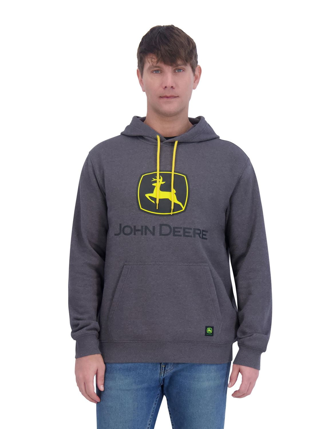 John Deere Pull à capuche en polaire avec logo graphique pour hommes et grands hommes