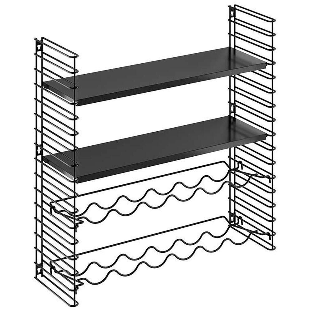 Metaltex® Tomado Modular Shelving System With Bottle Rack Holders