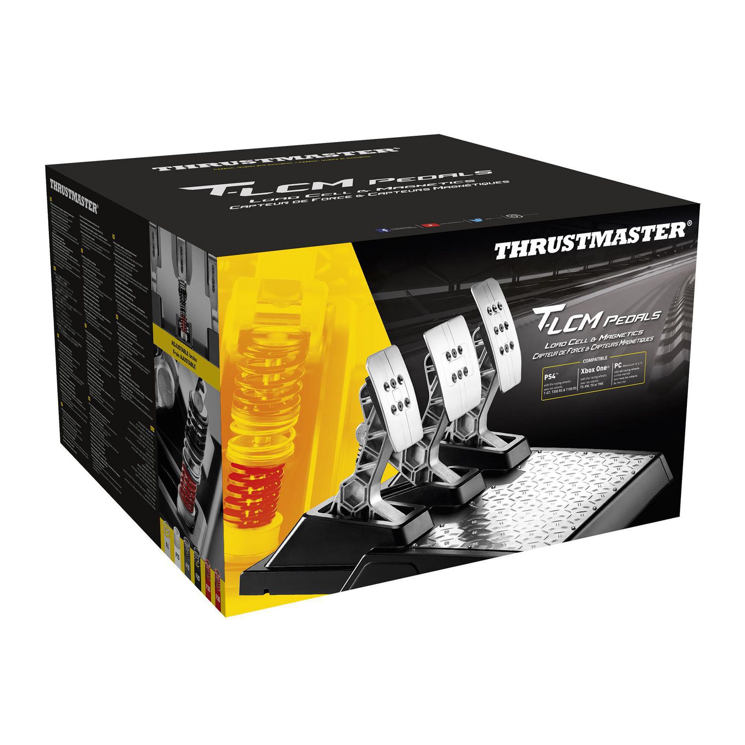 Thrustmaster : T-LCM Pedals — Magnetic and Load Cell pedal set for 