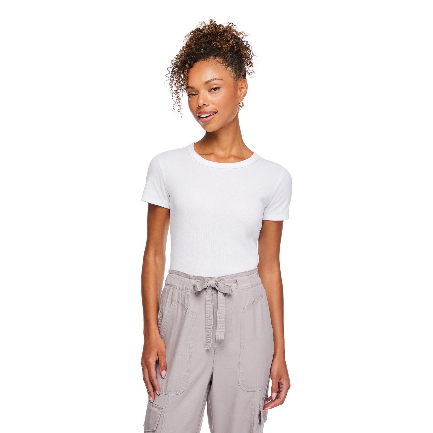 T-shirt côtelé George pour femmes
