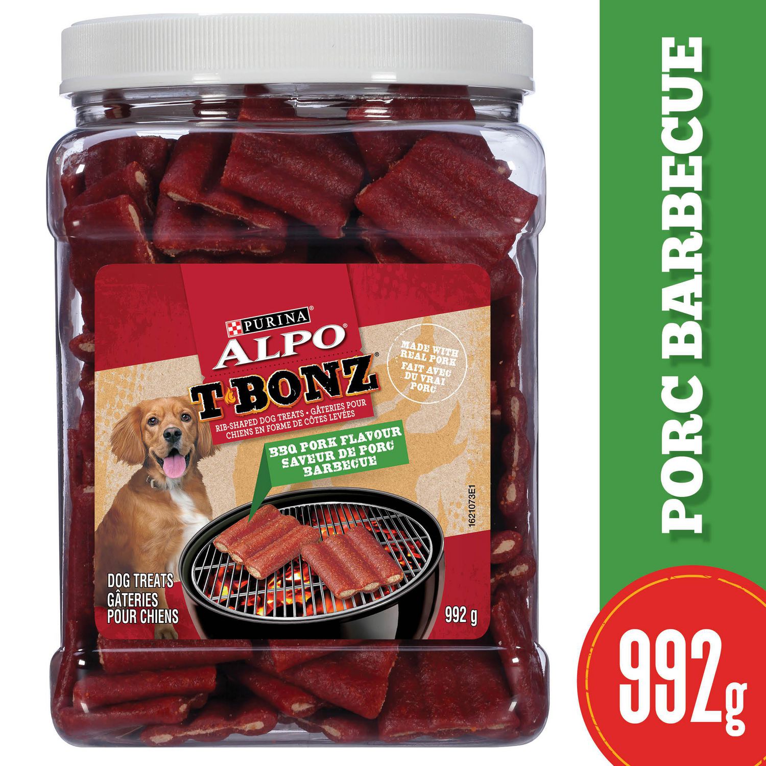 ALPO T Bonz Dog Treats BBQ Pork Flavour Rib Shaped Walmart