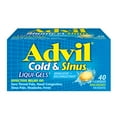 thumbnail image 1 of Advil Cold & Sinus Liqui-Gels with Fever Relief and Nasal Decongestant, 40 Count, 1 of 7