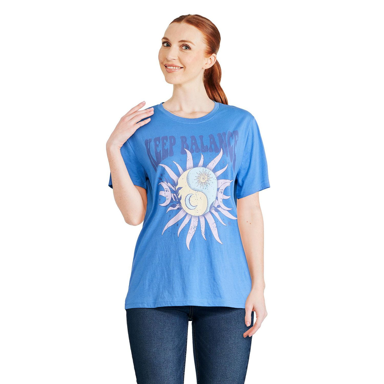 T-shirt coupe garçonne The Pink Closet pour femmes Tailles TP–TG