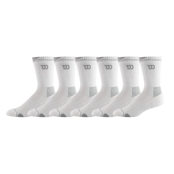 Wilson 6pk mens crew socks