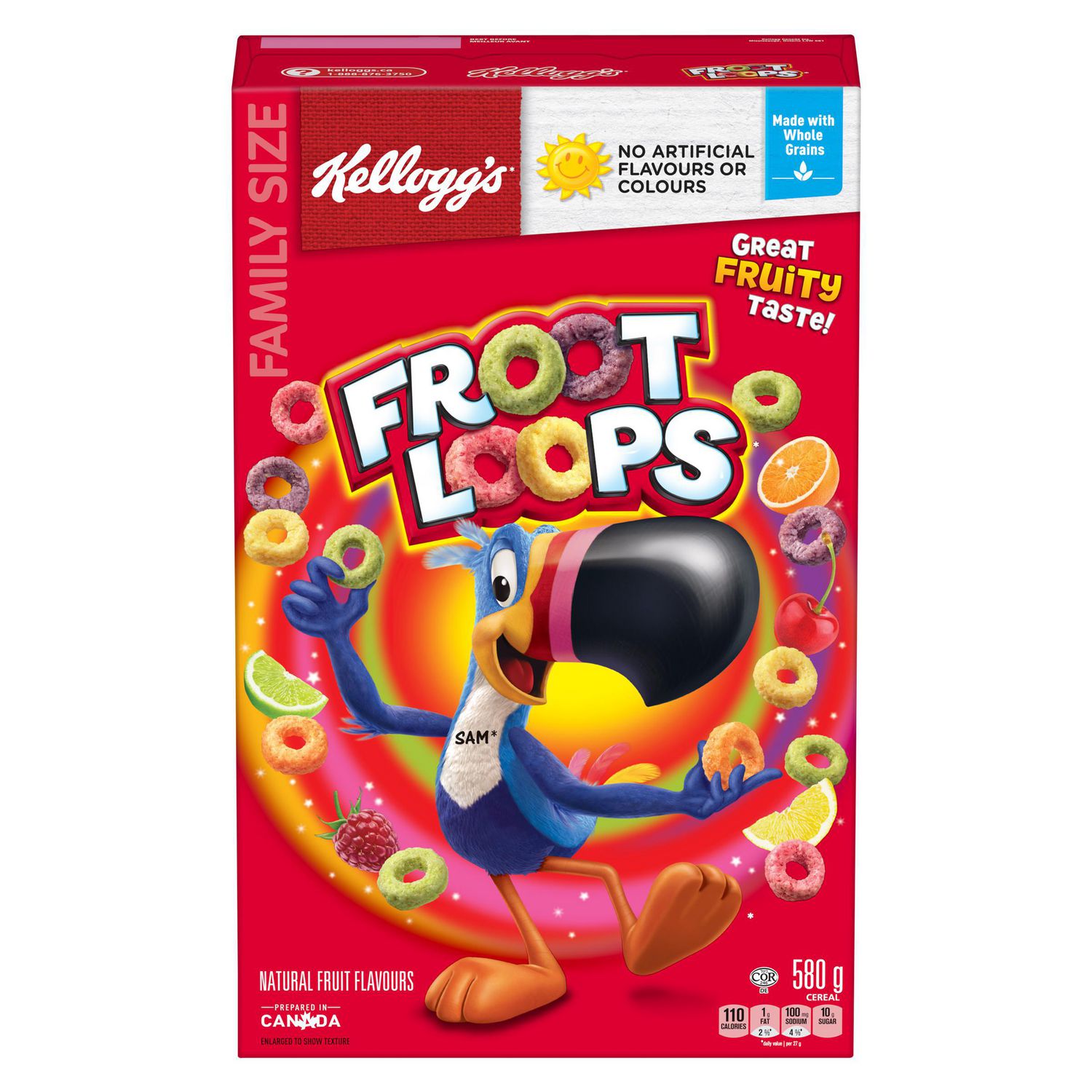 Kellogg's Froot Loops Cereal, Family Size, 580g | Walmart Canada