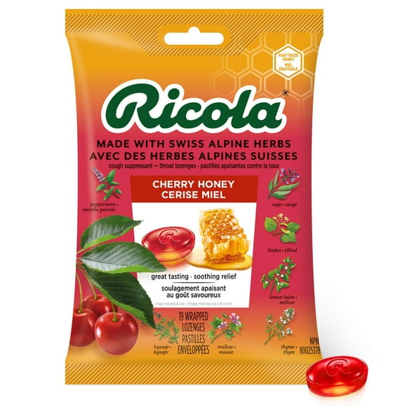 Ricola Gouttes pour la Gorge au Miel de Cerise