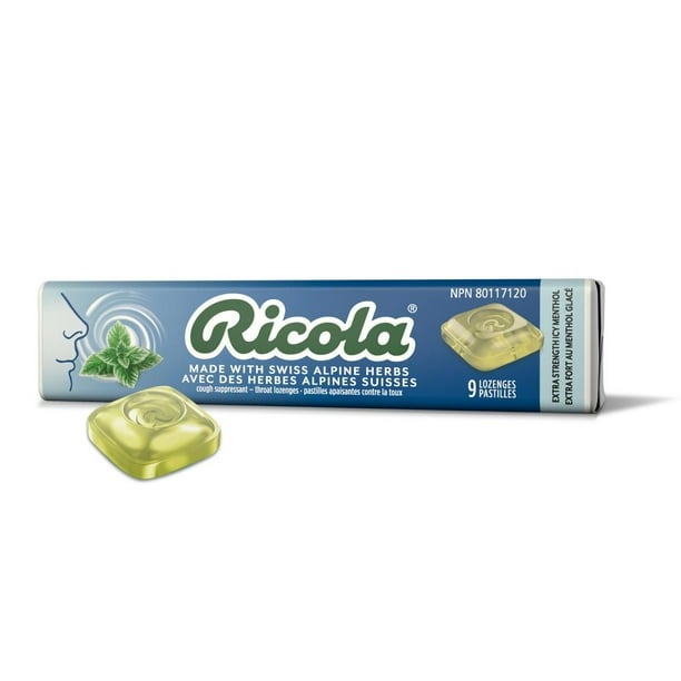 Ricola Extra Strength Icy Menthol Cough Drops Stick, Walmart.ca
