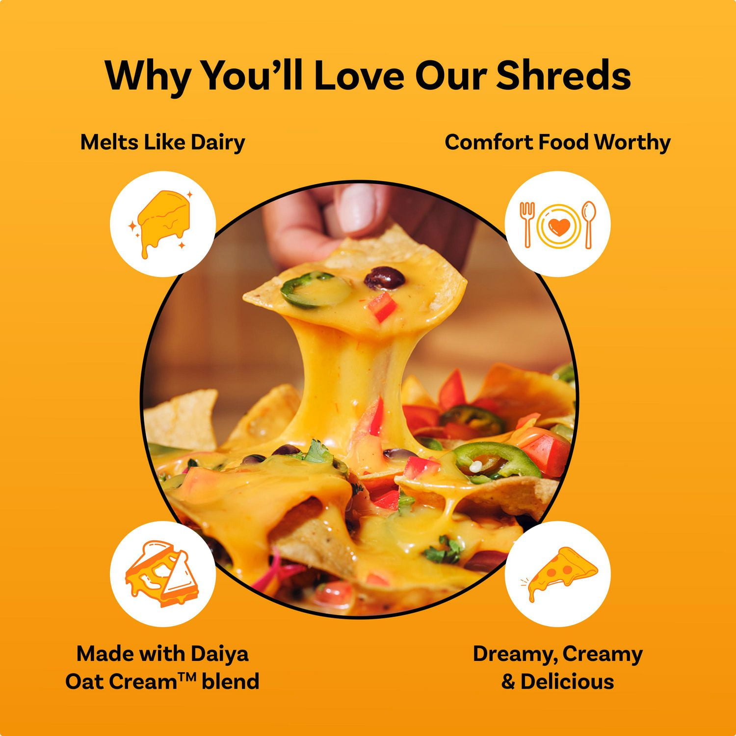 Daiya Dairy Free Cheddar Cheese Shreds, 200g