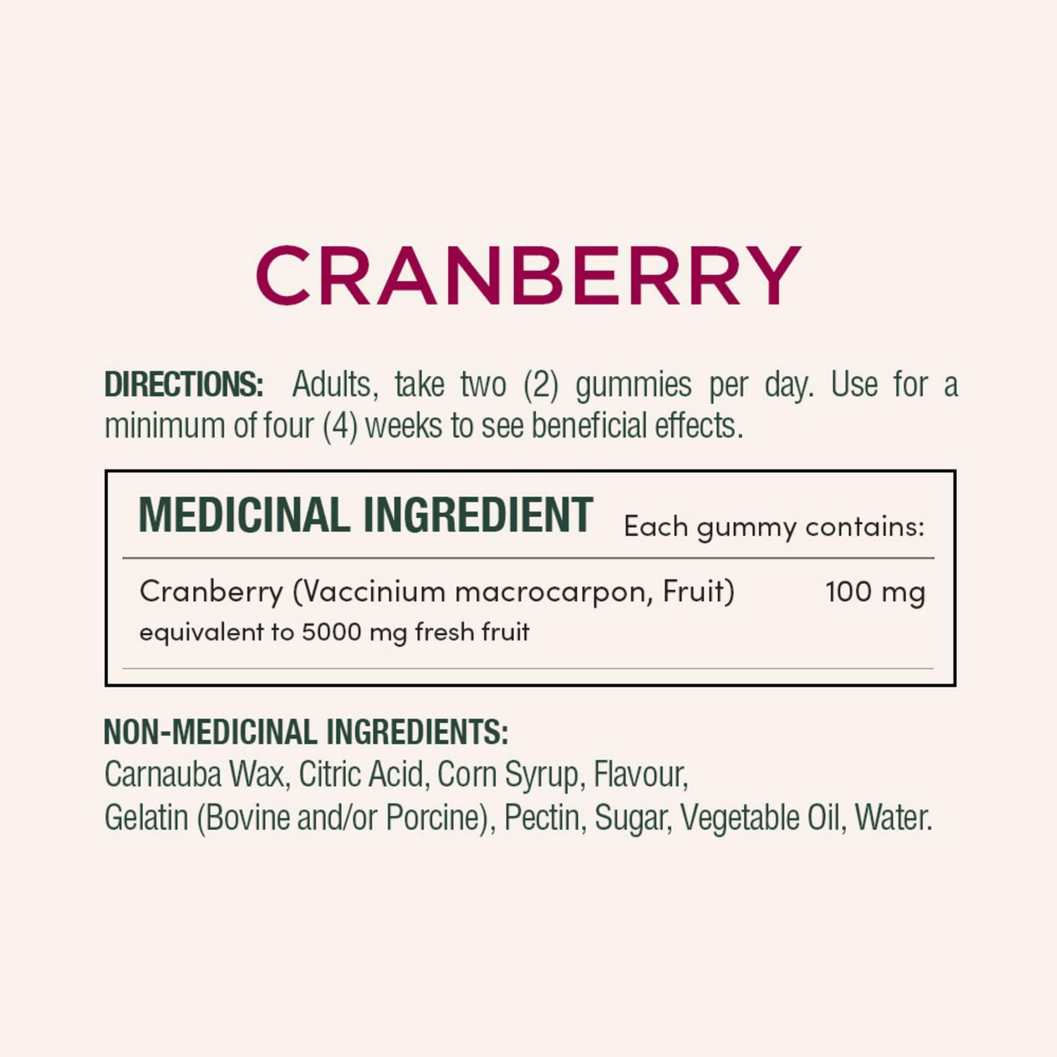 NATURE'S BOUNTY Cranberry, Used In Herbal Medicine To Help Prevent Recurrent Urinary Tract Infections (UTI), Provides Antioxidants, Easy-to-take Gummies 60.0 count, 60 Gummies