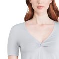 thumbnail image 4 of George Women's Knot Front Tee, 4 of 6