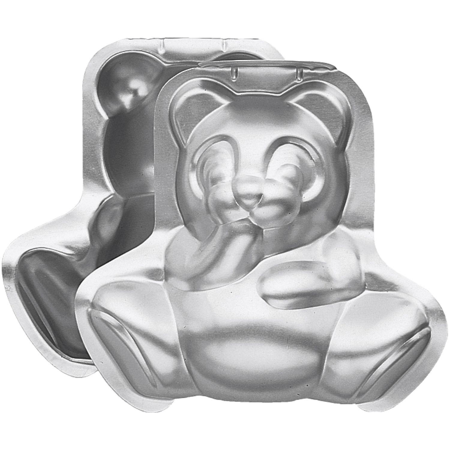 Wilton 3D Stand-Up Bear Shaped Aluminum Cake Pan Set 