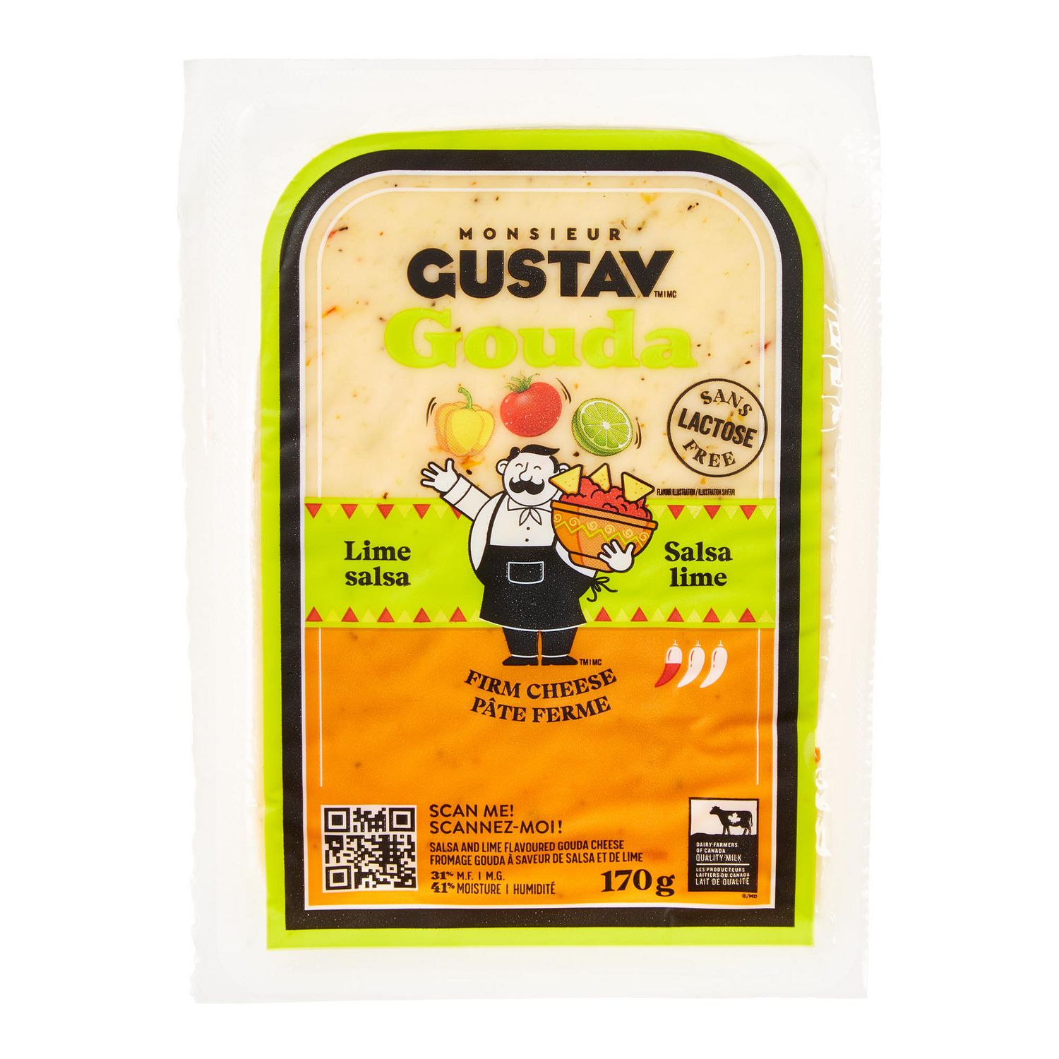 Gouda Salsa lime Monsieur Gustav