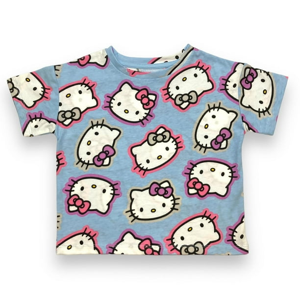 Hello Kitty Girl's boxy cropped tee-shirt 