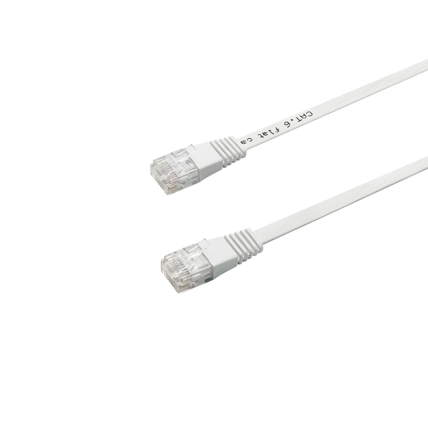 blackweb 50 FT Flat Cat6 Cable (White)
