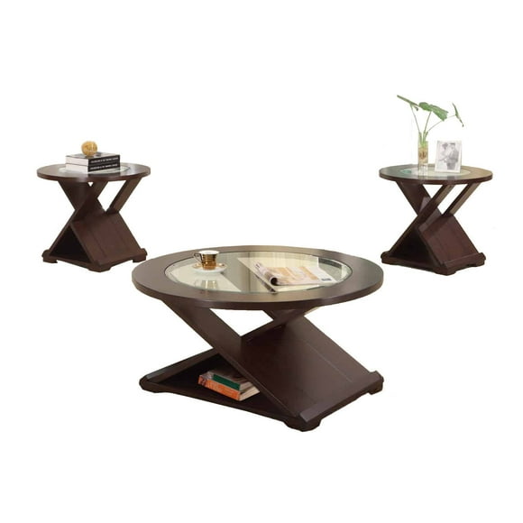 BRASSEX-BARCLAY 3 PC COFFEE TABLE
