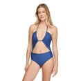 thumbnail image 1 of No Boundaries Women's Cut-Out One Piece Swimsuit, 1 of 6