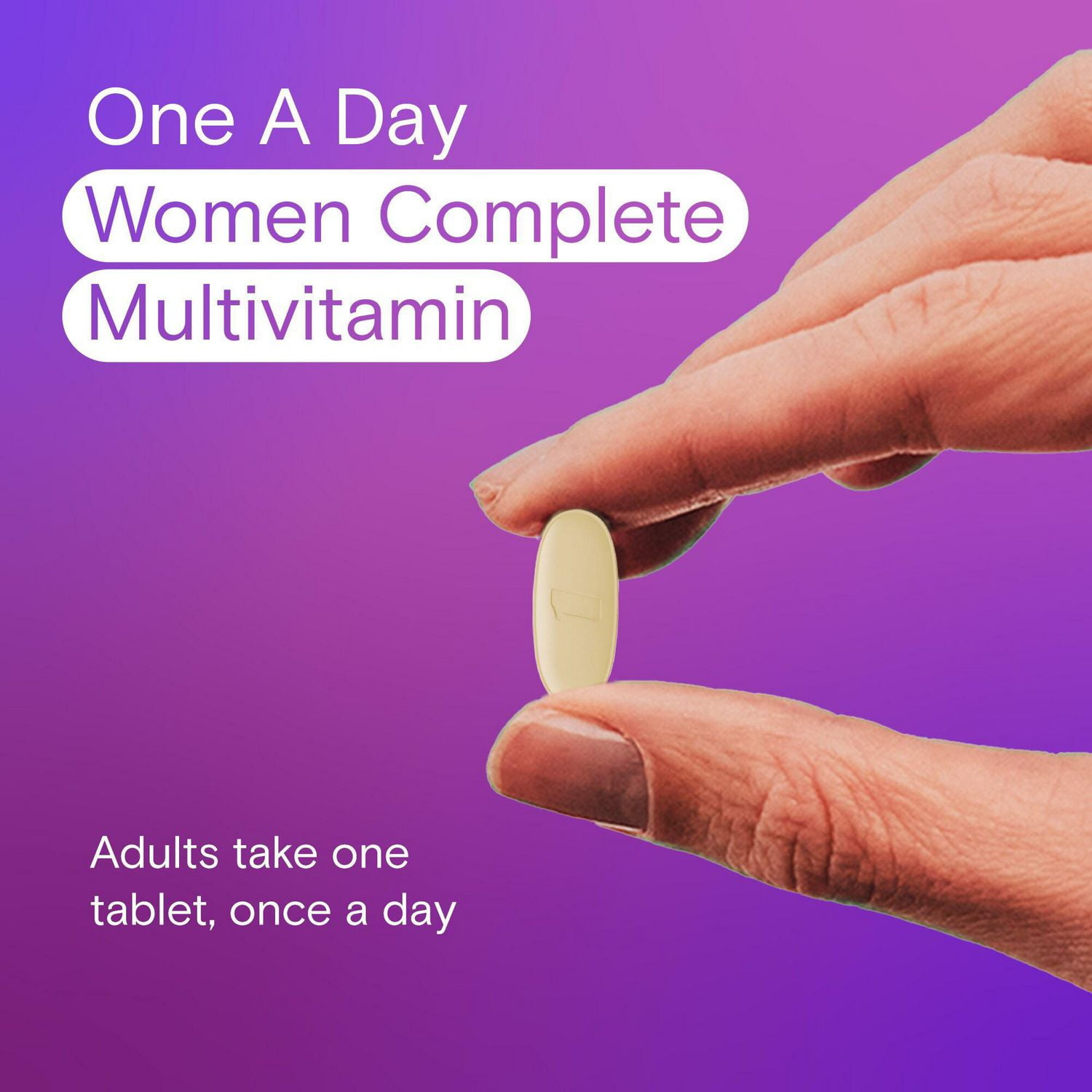 Multivitamines One A Day pour femmes – Vitamines quotidiennes pour femmes – Multivitamines pour femmes avec vitamines A, C et D, zinc pour le soutien immunitaire, vitamines E et B12, biotine, calcium et fer