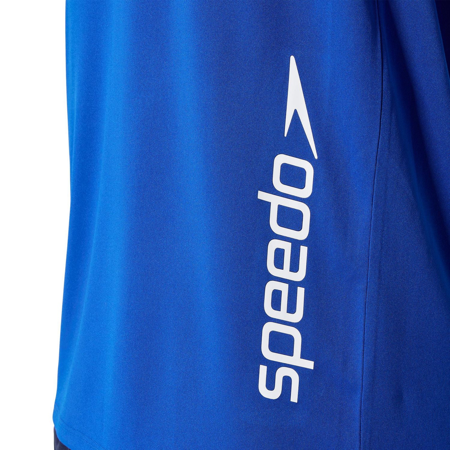 Speedo Men's Solid Short Sleeve Swim Tee