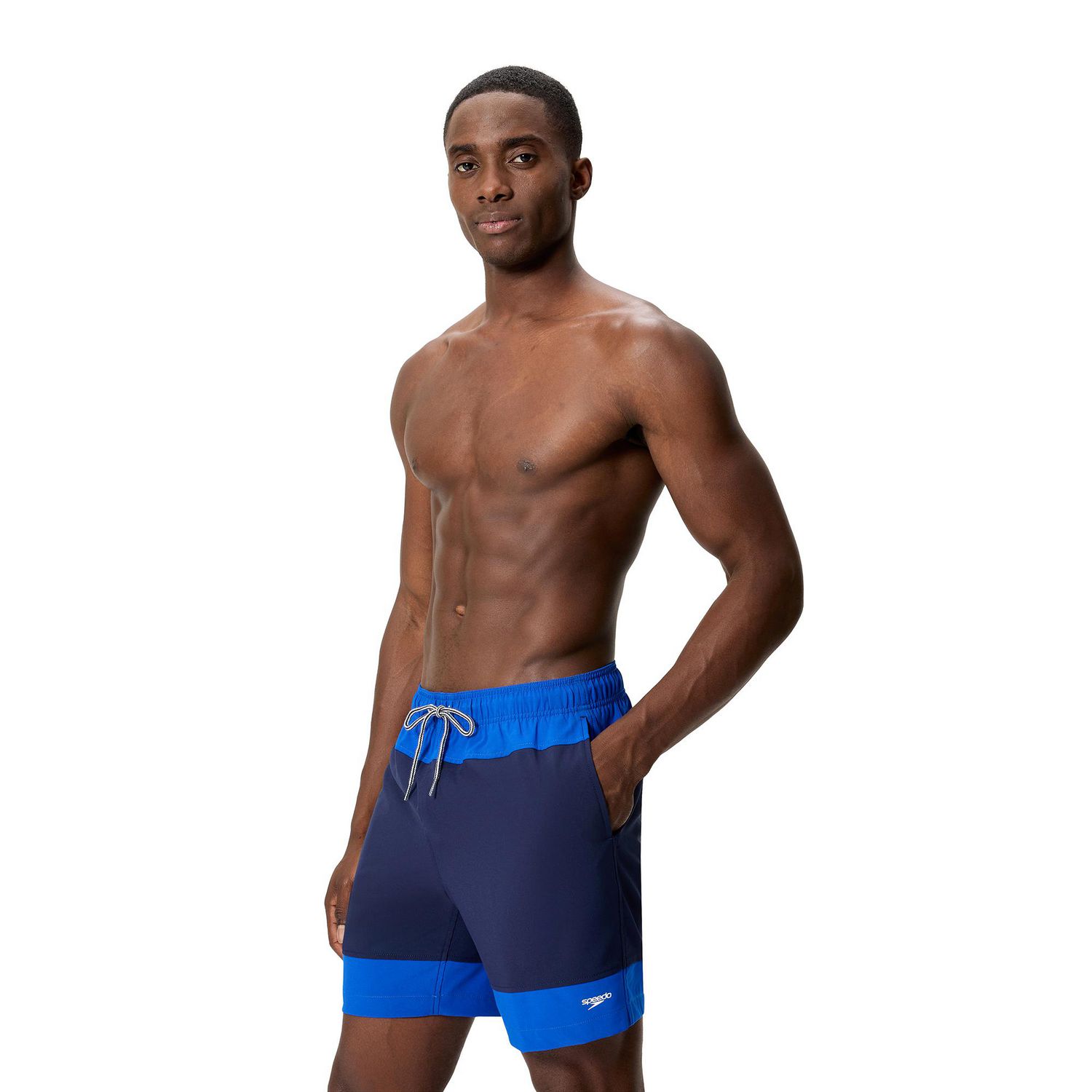 Short de bain 18 po avec blocs couleur Speedo pour hommes