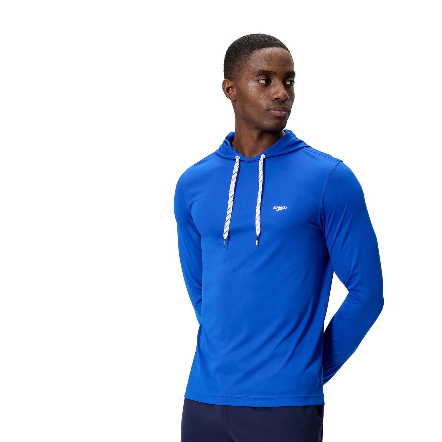 Speedo Men's Solid Long Sleeve Swim Hoodie